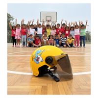 Casco Infantil para Deportes Dracon Amarillo