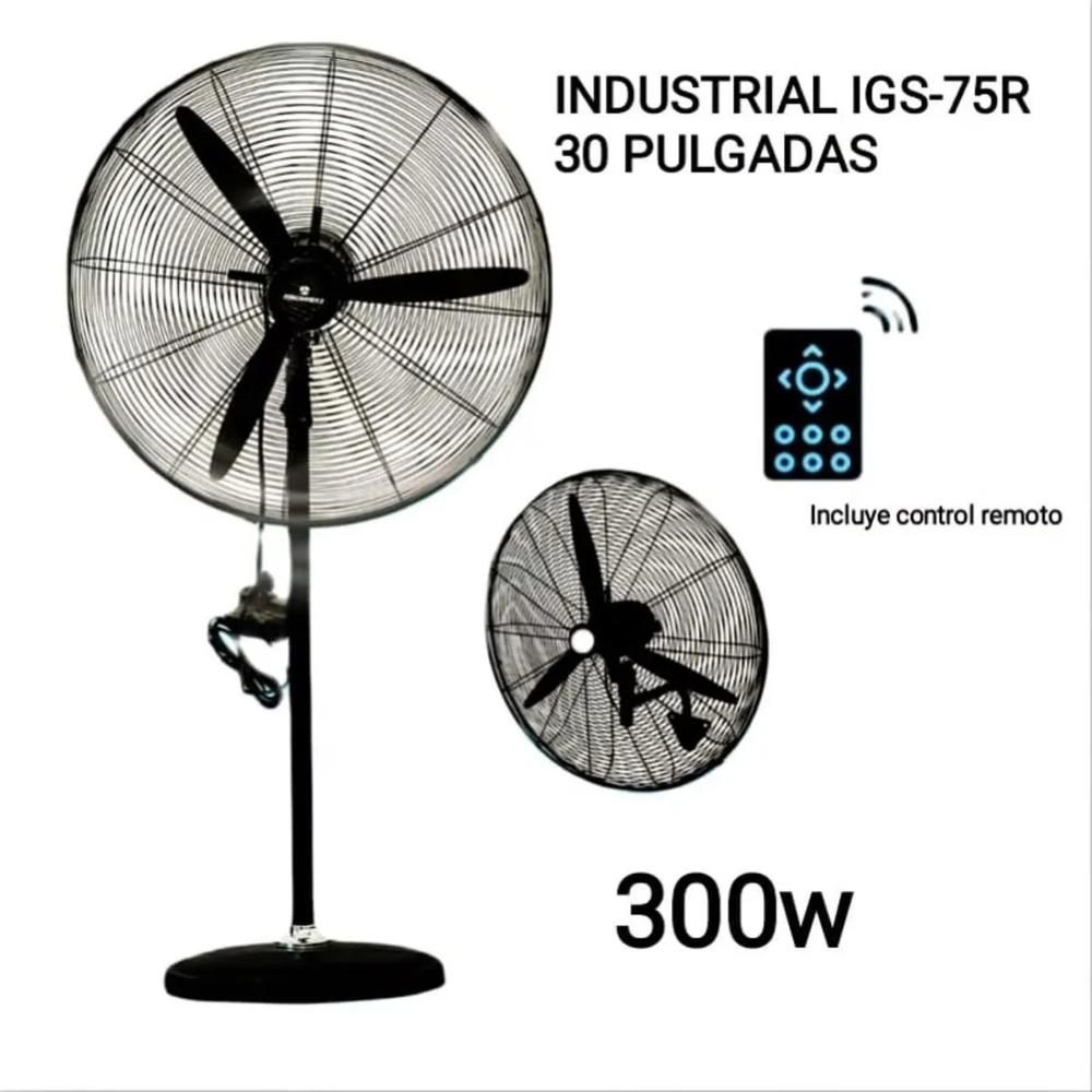 Ventilador Industrial RBC  2en1 30 PULGADAS 300W control marca RBC IGS-75R