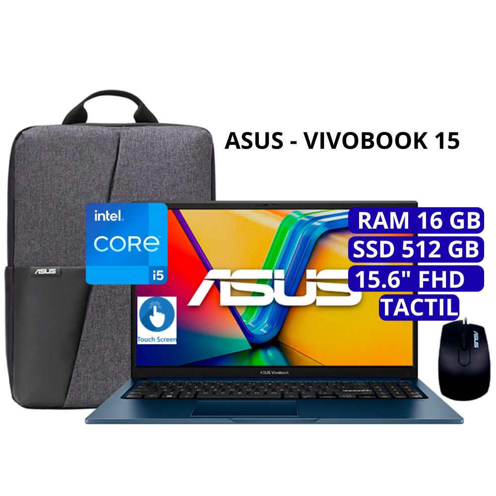 Laptop Asus VivoBook 15 Intel Core i5  RAM16GB SSD 512 GB -90NB13Y1-M02FB0