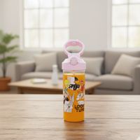Tomatodo de Animalitos Doble Pico Anticaída con Lanyard Envase Rosado 800 ml