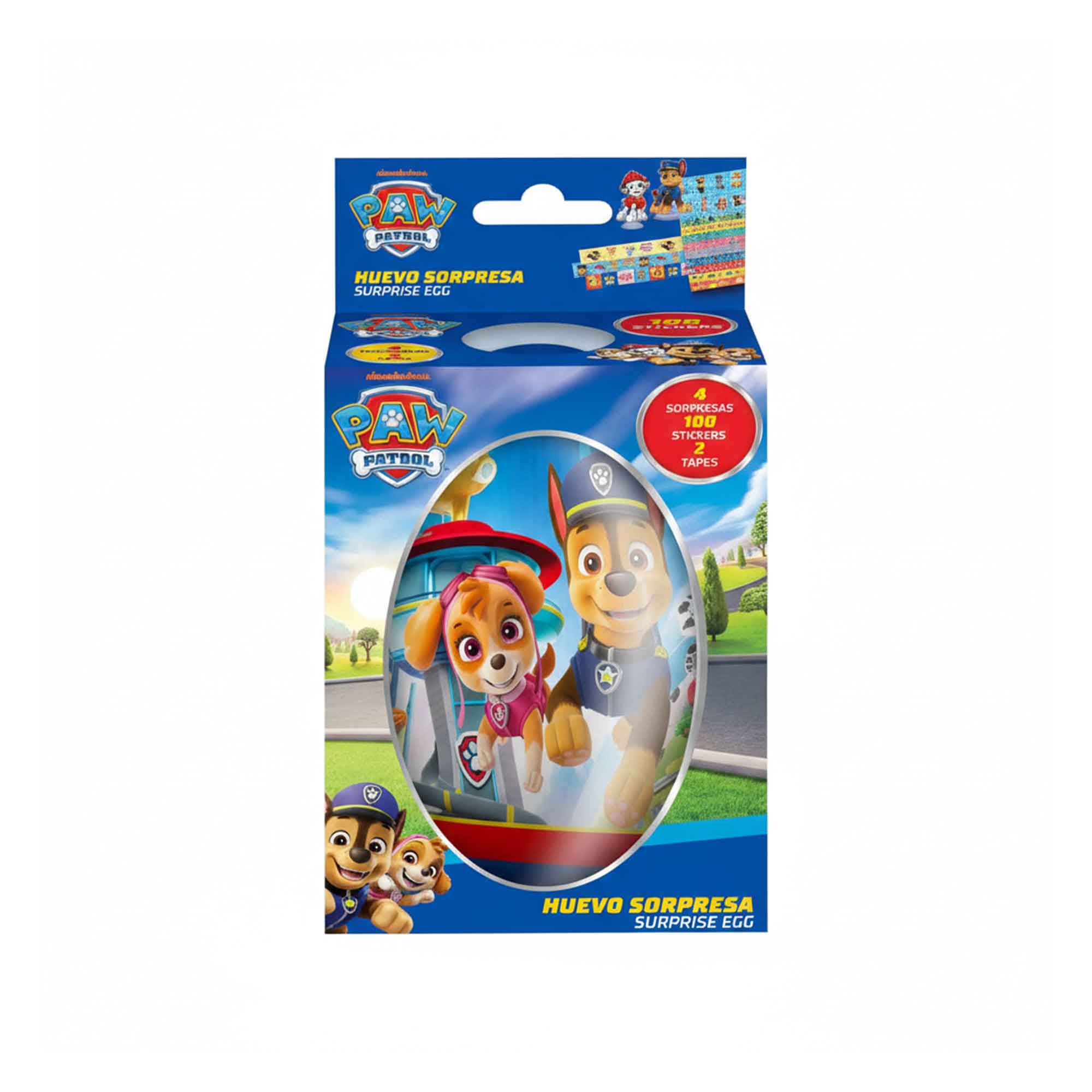 Huevo Sorpresa BRICKELL Paw Patrol Paquete 155g