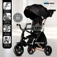 Triciclo Guiador Plegable QUILL NOVA Black