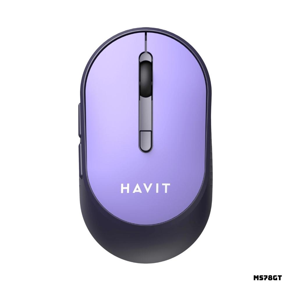MOUSE INALAMBRICO HAVIT MS78GT 3200 DPI MORADO