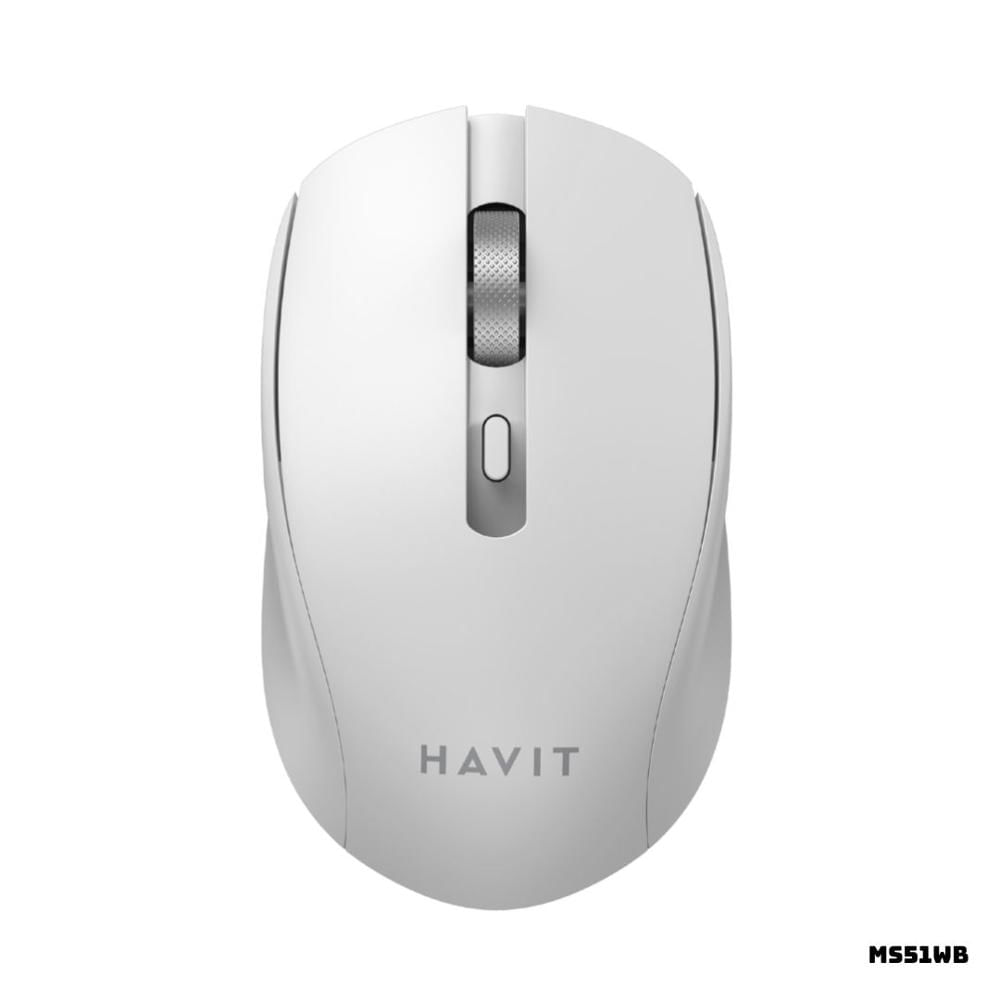 MOUSE INALAMBRICO HAVIT MS51WB 1600 DPI BLANCO