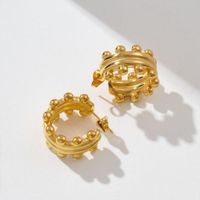 Aretes pendientes Mujer Modelo Lucila - Dorado