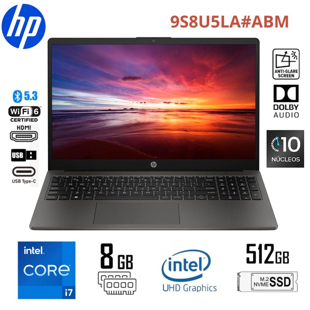 NB HP 250 G10 I7-1355U 8GB SSD512GB WIN 11 HOME 9S8U5LA