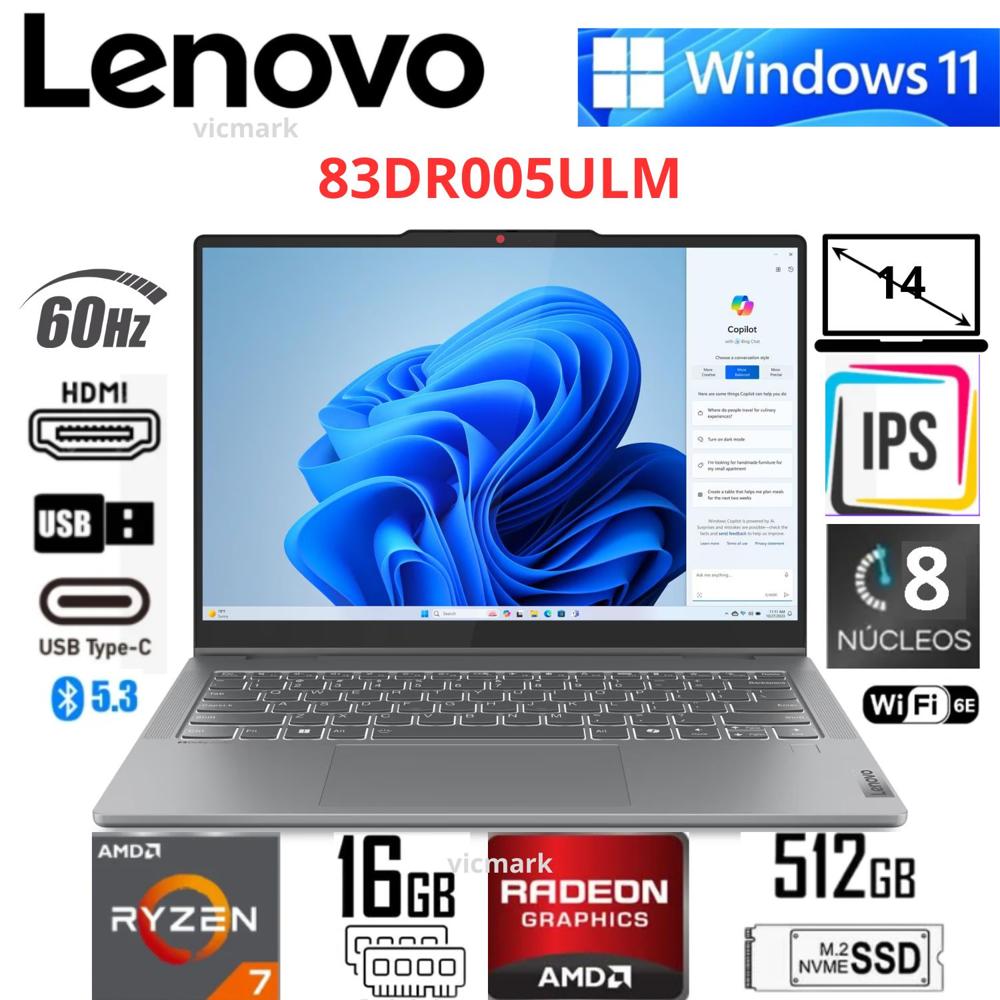 Lenovo IdeaPad 5 2-in-1 14AHP9 WUXGA Ryzen 7 8845HS 16GB 512GB SSD Win11