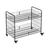 Carrito plegable extraíble para Puesto Multifuncion 100cm Negro