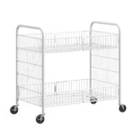 Carrito plegable extraíble para Puesto Multifuncion 100cm Blanco