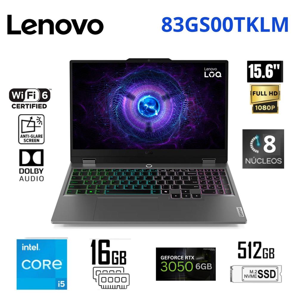 Laptop Gamer Lenovo LOQ 15AHP10 Ryzen 7-250 16GB 512GB SSD RTX 5050 8GB 15.6 Pulg 83JG007VLM