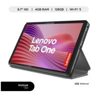 Tablet Lenovo Tab One 8.7 4GB 128GB Luna Grey  Con Folio Case