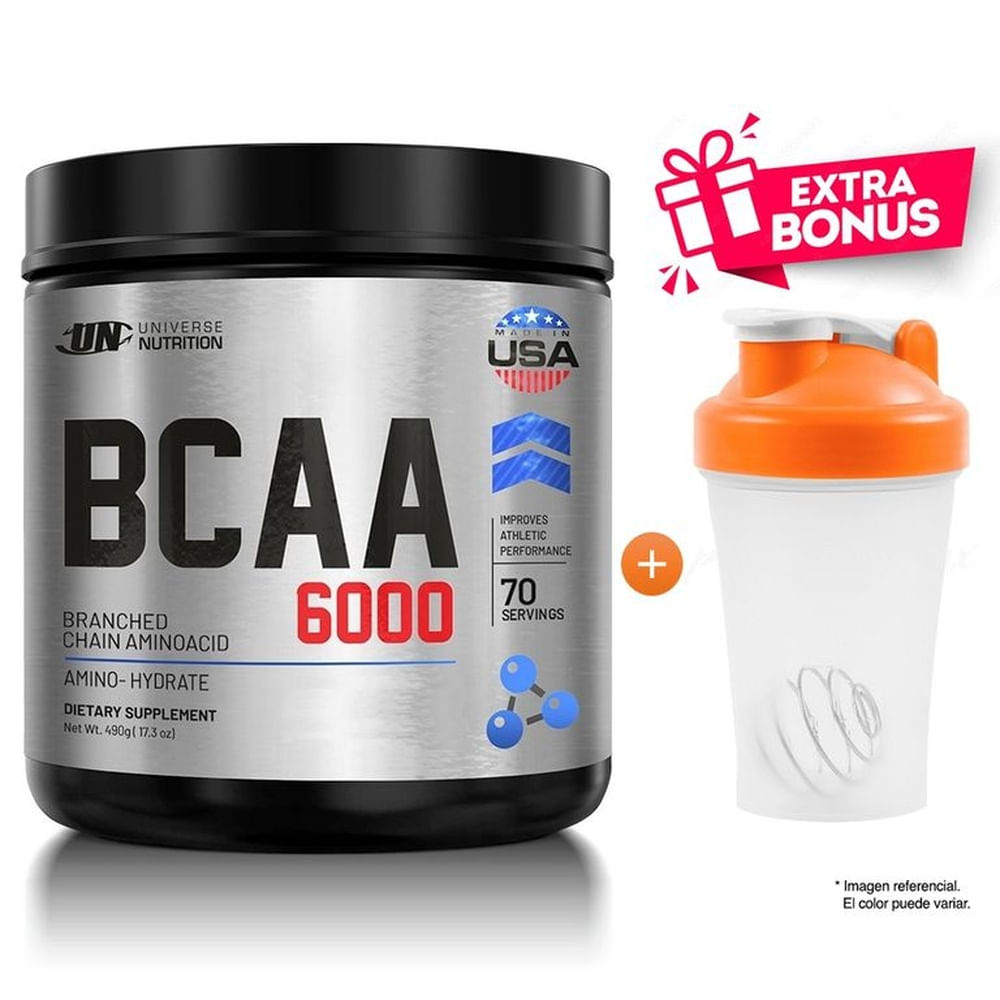 AMINOÁCIDO BCAA 6000 DE 480G. CITRUS PUNCH UNIVERSE NUTRITION