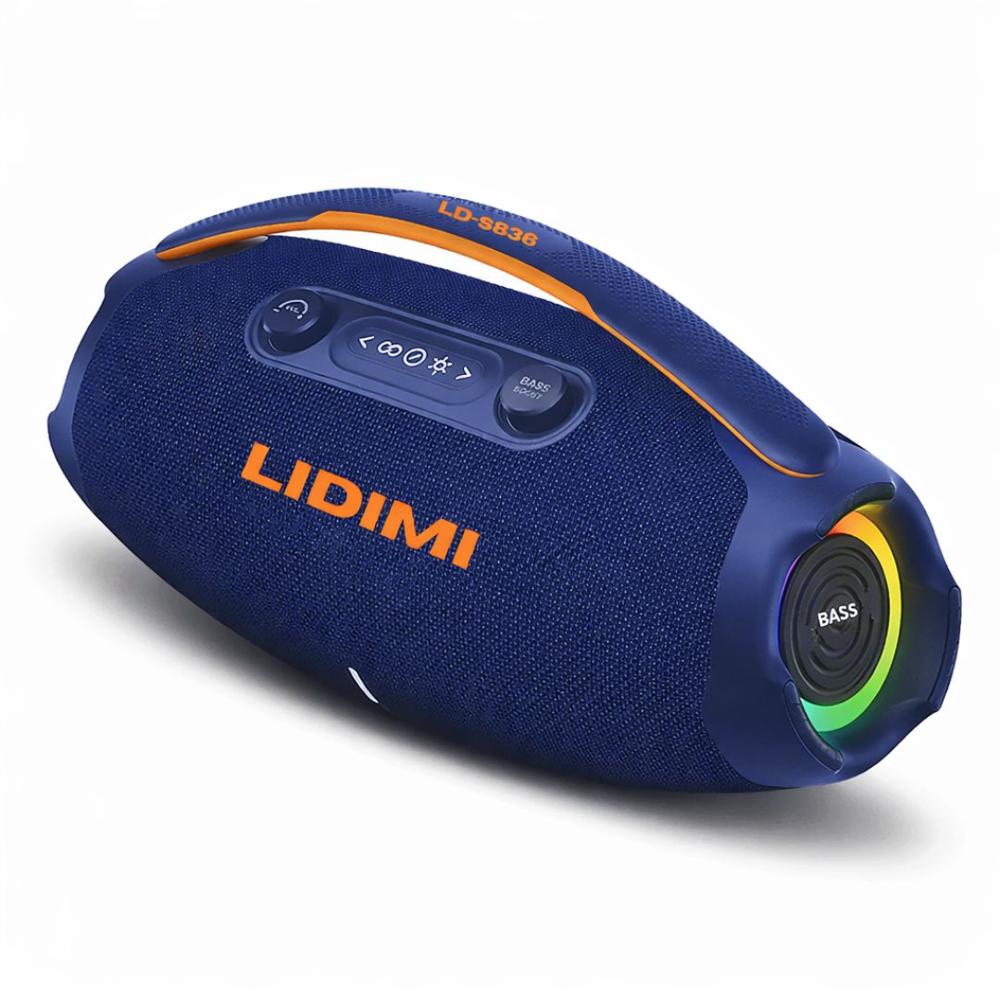 Parlante Bluetooth 5.3 LIDIMI LD-S836 60W con Bass Boost y Luces RGB LD-S836 Azul