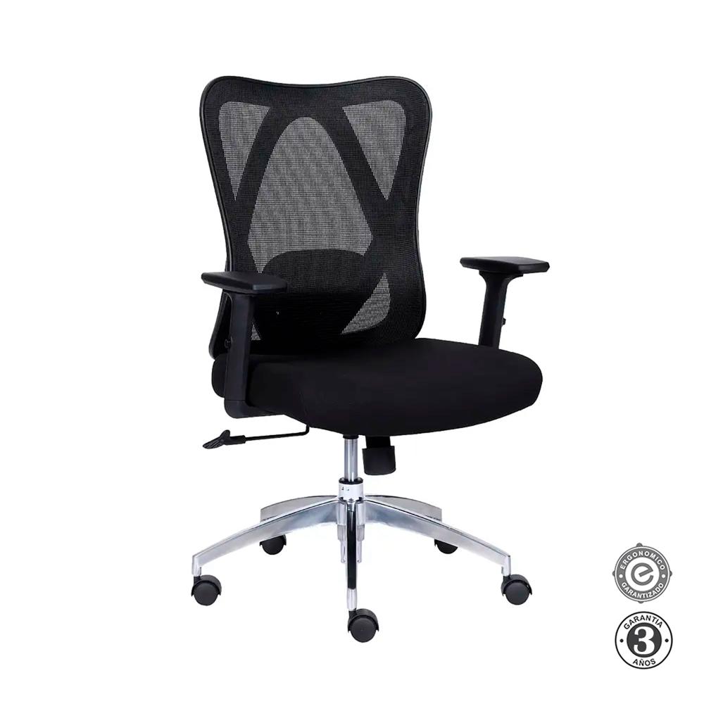 Silla Ergonómica Kendo Gerente Brazos 3D Negro Ofideas