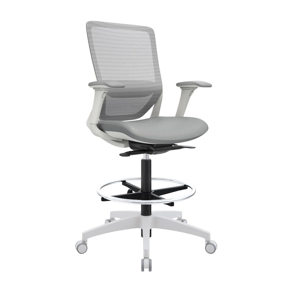 Silla Loop Cajero Ergonómica Bn Ac Gris Ofideas