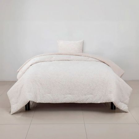 Edredon Pv26 Print 50% Algodón Hojas Jacqueen 1.5 Plazas