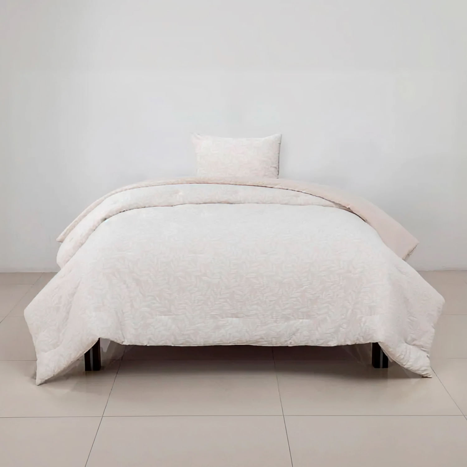 Edredon Pv26 Print 50% Algodón Hojas Jacqueen 1.5 Plazas