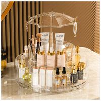 Organizador de Maquillaje Cosméticos de Acrílico Giratorio 360