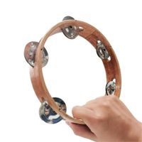 Instrumento Musical Pandereta de Madera Sonido Resonante