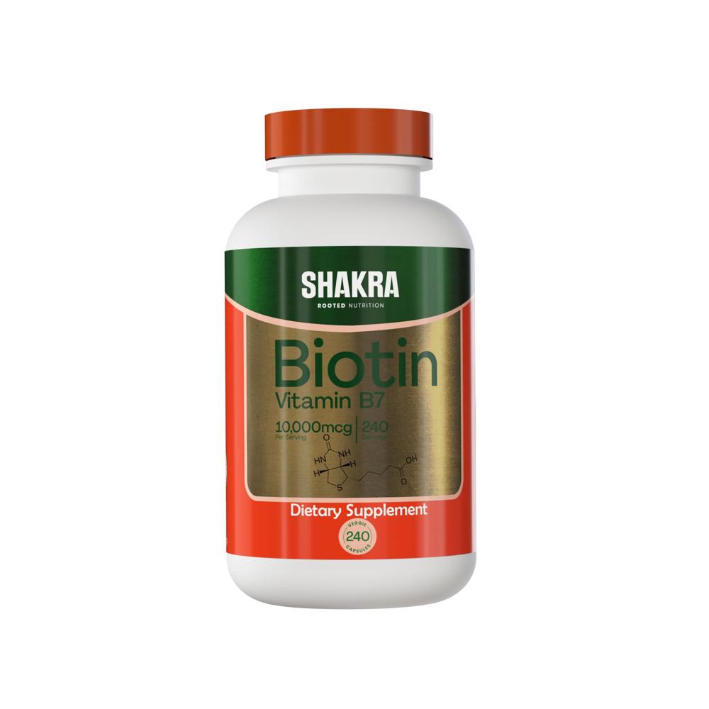 Shakra Biotin Biotina 10000 mcg 240 capsulas