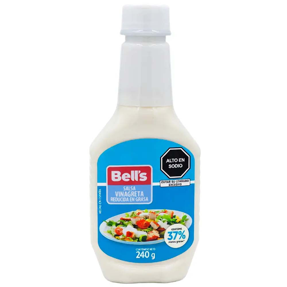 Salsa Vinagreta BELL'S Reducido en Grasas Botella 240g