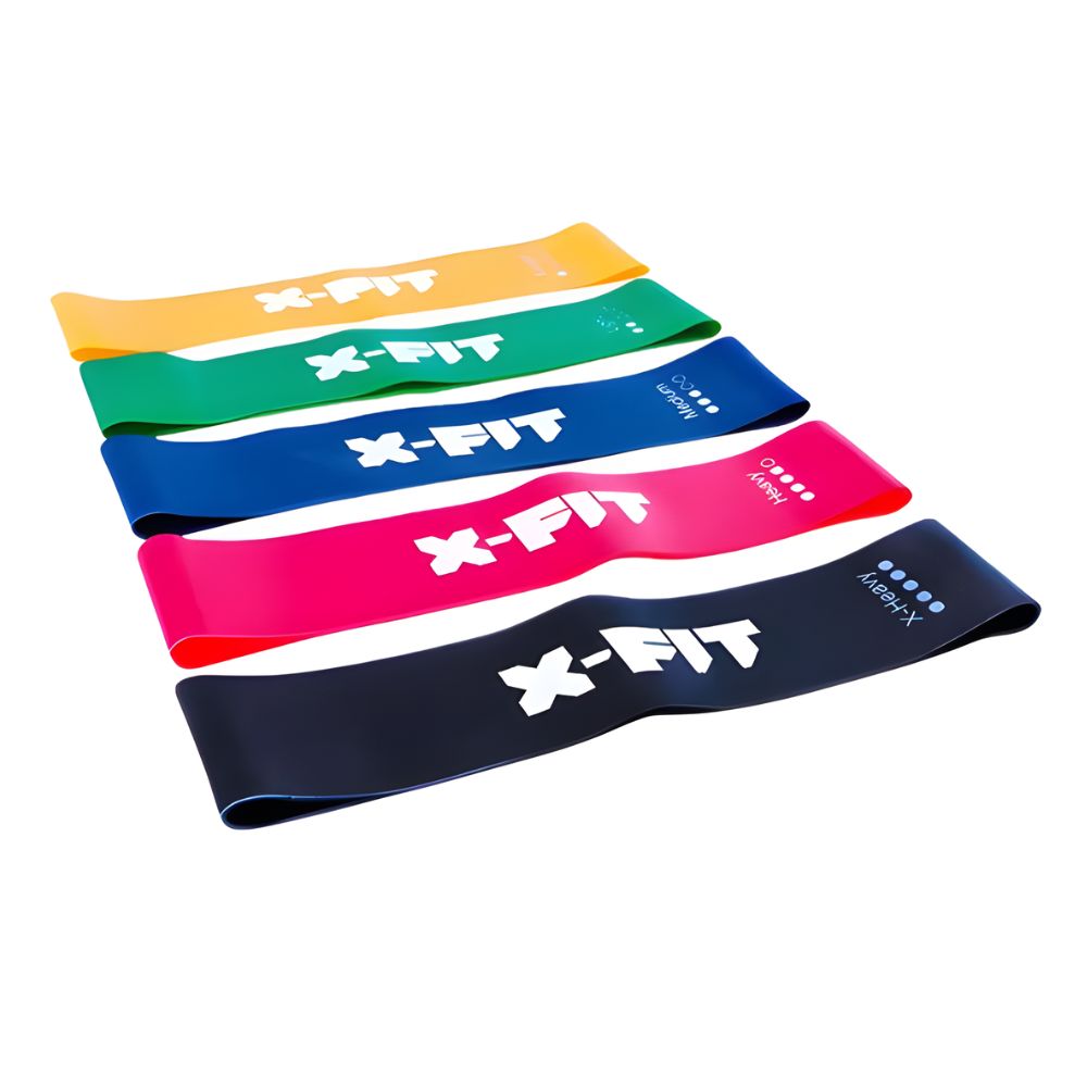 Kit X5 Ligas Elasticas Abiertas Pilates Yoga SeT 5 nv X- FIT