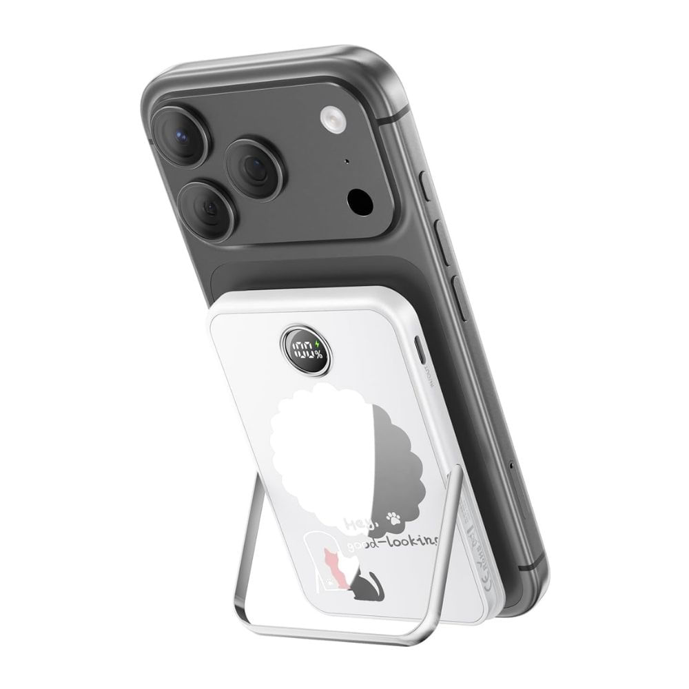 Batería Magnética 3 en 1 5000mAh Soporte y Espejo Integrado