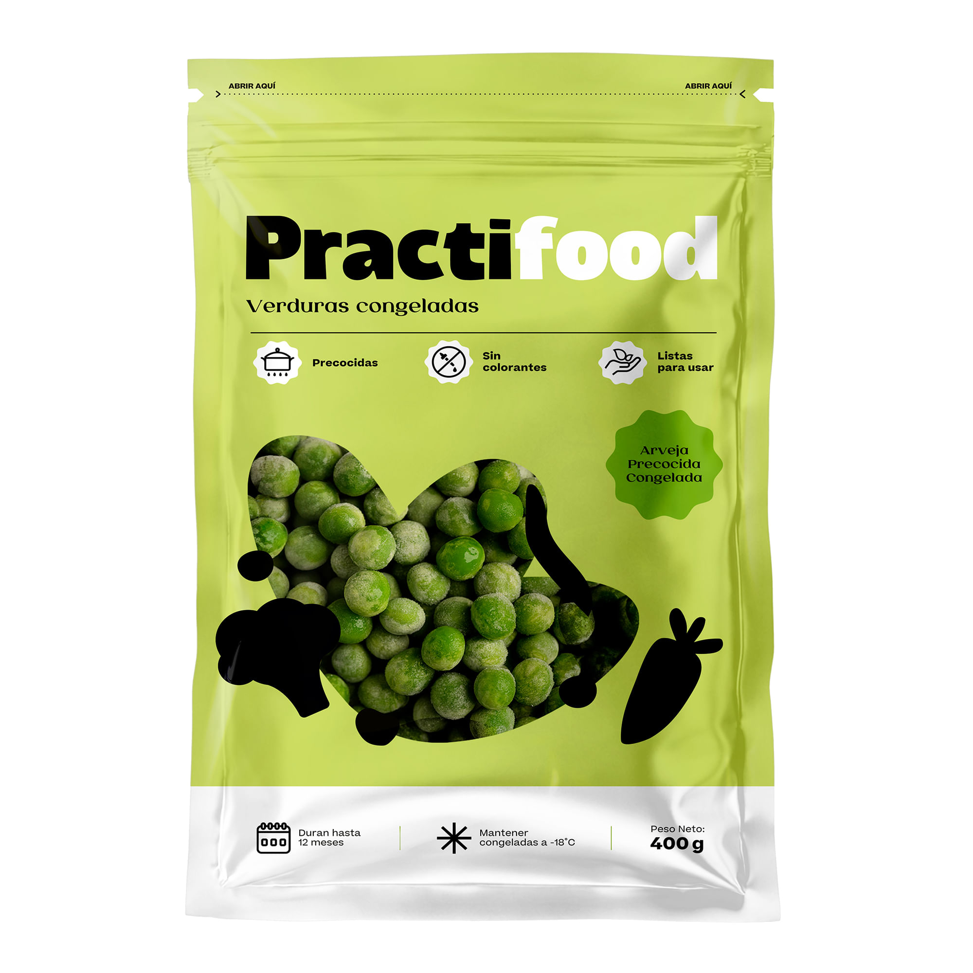 Arverjas Precocida PRACTIFOOD Bolsa 400g