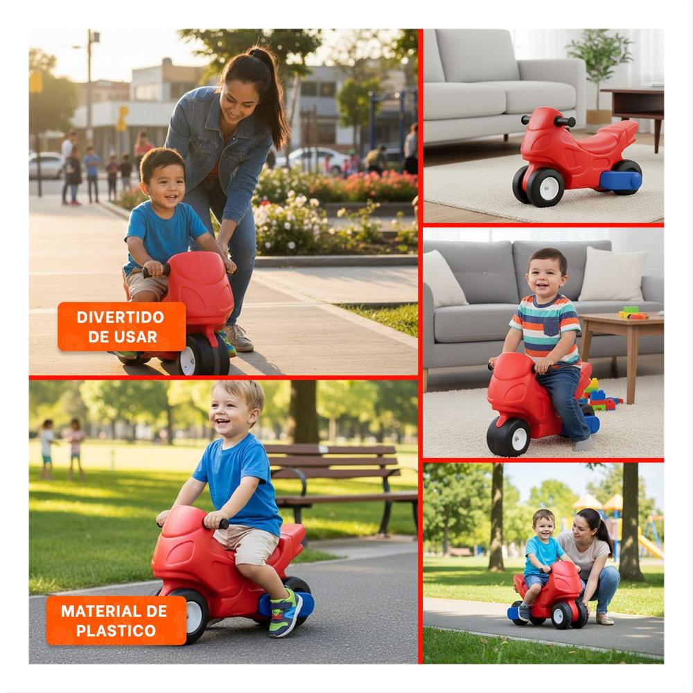 Moto para Niño de Material Resistente para una Larga Vida de Juegos Felices Y+Ligas Regalo