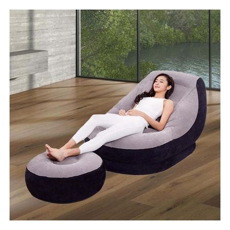 Mueble Inflable con Poof para Hogar Sala y Zona de Relajo Y+Ligas Regalo