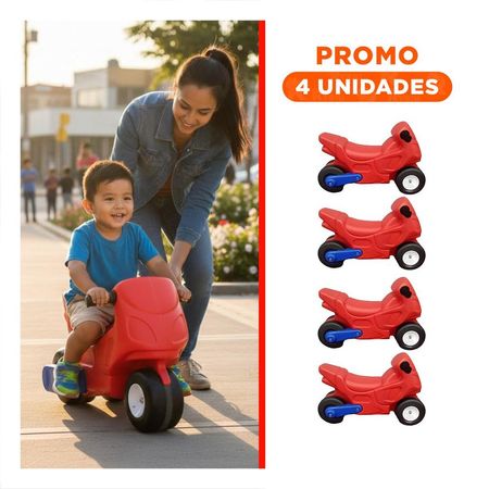 Pack4 Vehiculo Infantil con Estructura Liviana para Trasladar a cualquier Lugar
