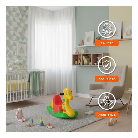 Jirafa Mecedora 80cmx30cmx53cm de Peluche Suave para la Diversion de su Bebe