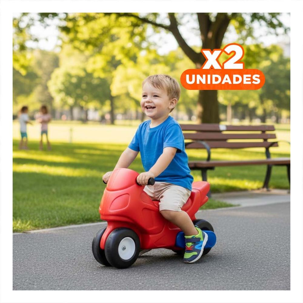 Pack2 Vehiculo Infantil de Estetica Deportiva para un Ambiente de Recreo Sano Y+Papel Regalo
