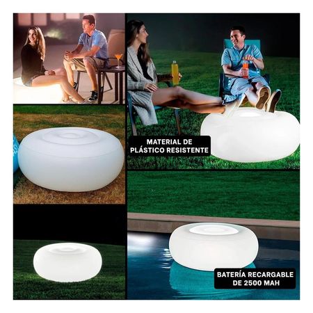 Divan Con Luz Led Incorporada Inflable para Sala y Zona de Descanso Y+Post It
