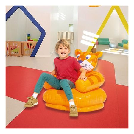 Pack2 Sillon Inflable para Uso Infantil en Casa y Habitacion Y+Papel Regalo