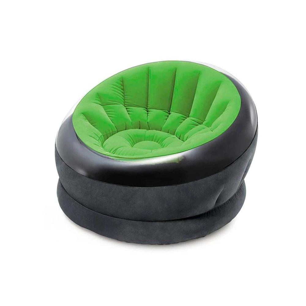 Sillon Inflable Verde para Hogar Comodo y Practico en Sala o Jardin Y+Papel Regalo