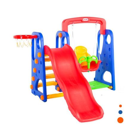 Play Center con Resbaladera de Material Resistente para una Larga Vida Y+Regalo Sticker