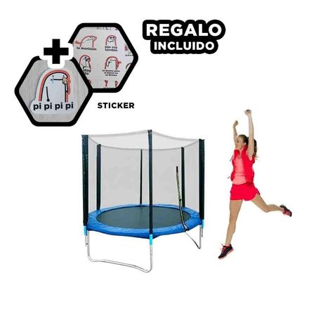 Saltarin Infantil para Hogar Firme con Red de Seguridad y Uso Familiar Y+Regalo Sticker