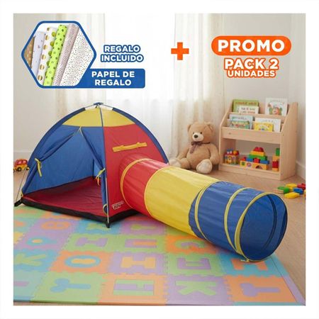 Pack2 Parque Infantil MG-15206 Seguro y Facil de Mover para Diversion Y+Papel Regalo