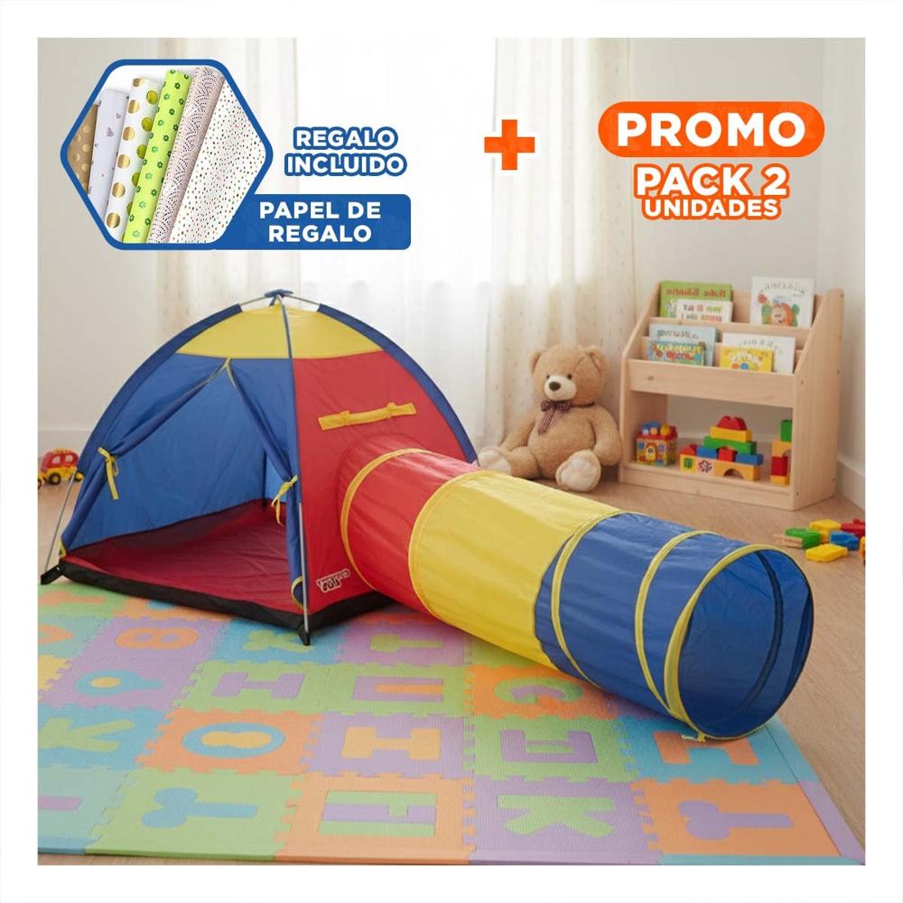 Pack2 Parque Infantil MG-15206 Seguro y Facil de Mover para Diversion Y+Papel Regalo