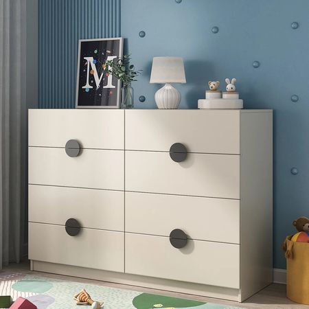 Cómoda Moderna Arian 8 Cajones Capri RR MUEBLES