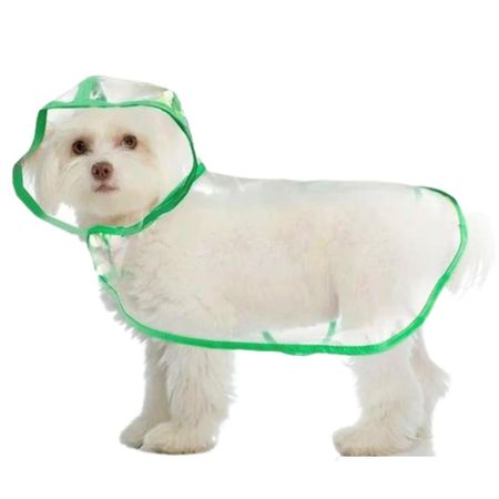 CAPA Impermeable de Lluvia para Mascotas Talla 1 VERDE