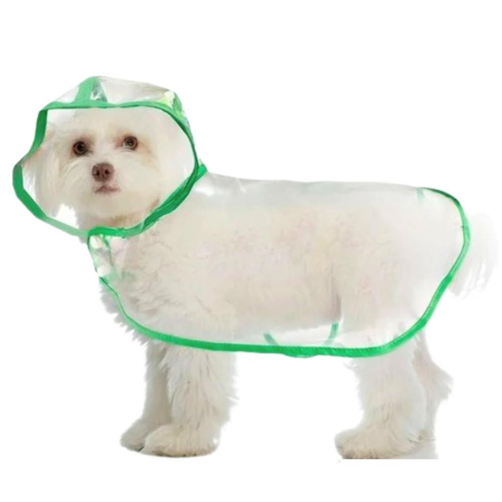 CAPA Impermeable de Lluvia para Mascotas Talla 1 VERDE