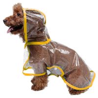 CAPA Impermeable de Lluvia para Mascotas Talla 2 AMARILLO