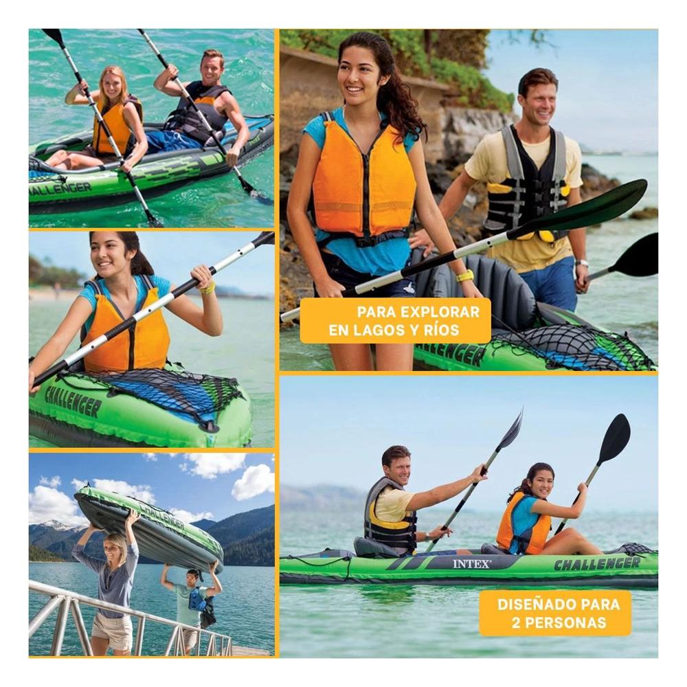 Balsa Inflable Challenger K2 con Remos e Inflador | plazaVea - plazaVea