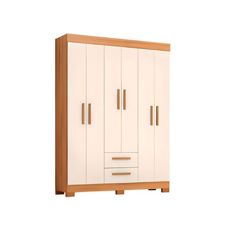 Ropero 6 Puertas 2 Cajones Nt-6015