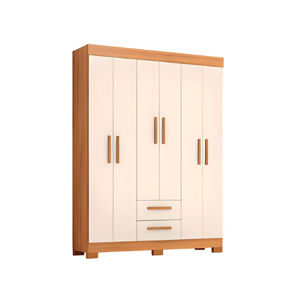 Ropero 6 Puertas 2 Cajones Nt-6015
