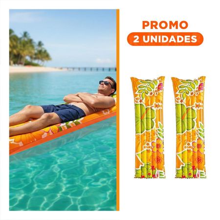Pack2 Cama Inflable 59720NP Comoda y Resistente para Niños y Adultos Y+Regalo Sticker