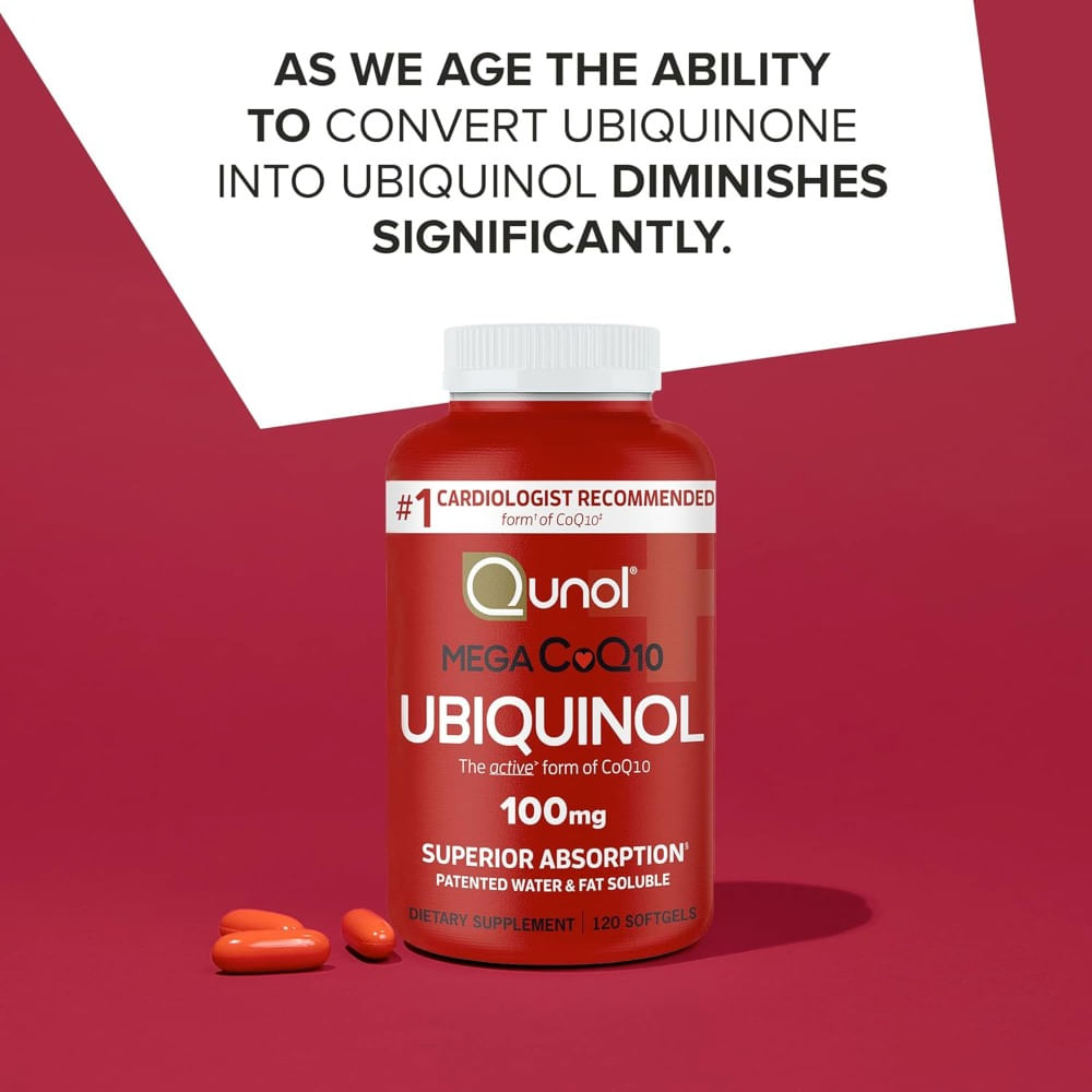 Qunol Mega CoQ10 Ubiquinol 100 mg 120 Softgels