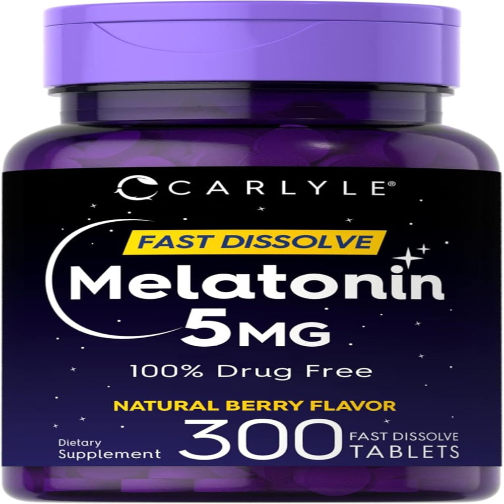 Carlyle Melatonin 5 mg Fast Dissolve Sabor Berry300 Tabletas